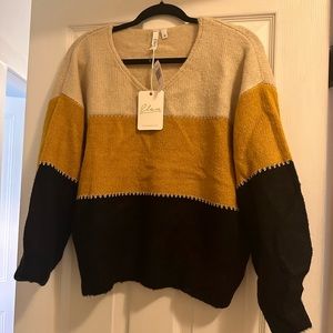 Cozy multicolored sweater from Bloomingdale’s- size M